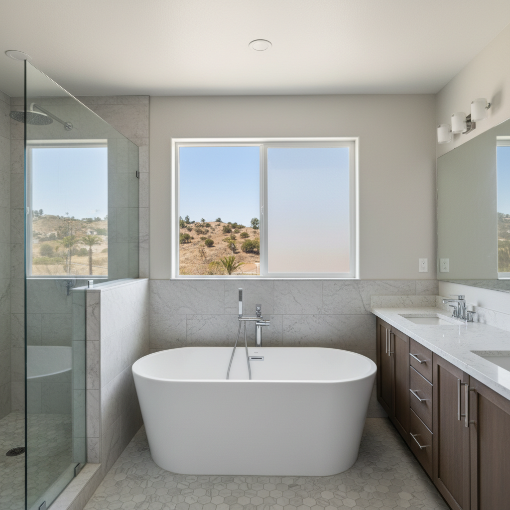 Completed bathtub replacement work at a residential property in La puente, CA