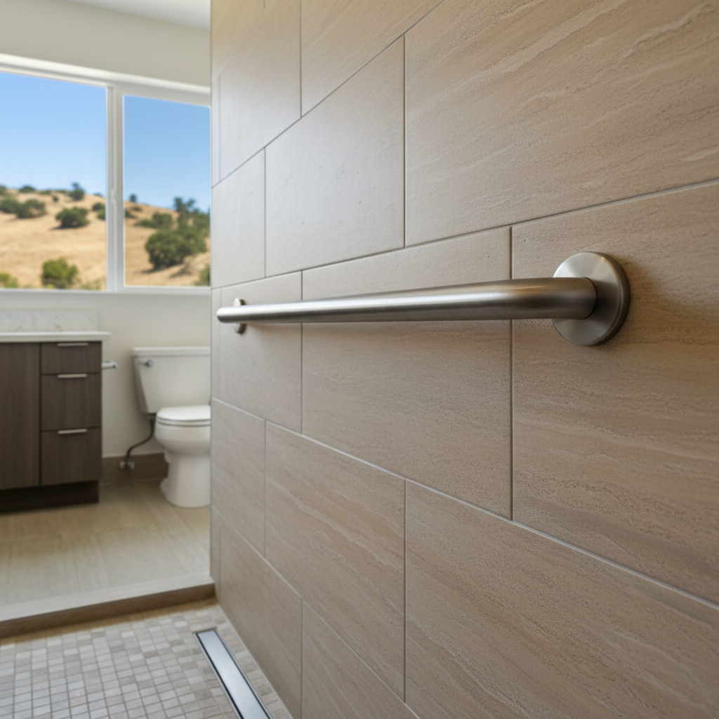 Completed handicap accessible bathrooms work at a residential property in El Monte, CA