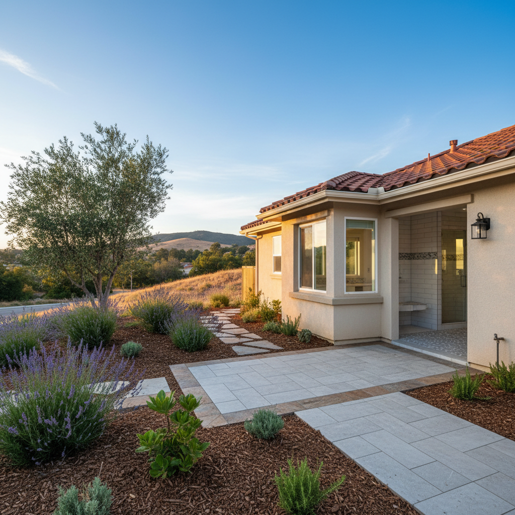 Completed tile and flooring installation work at a residential property in Irvine, CA