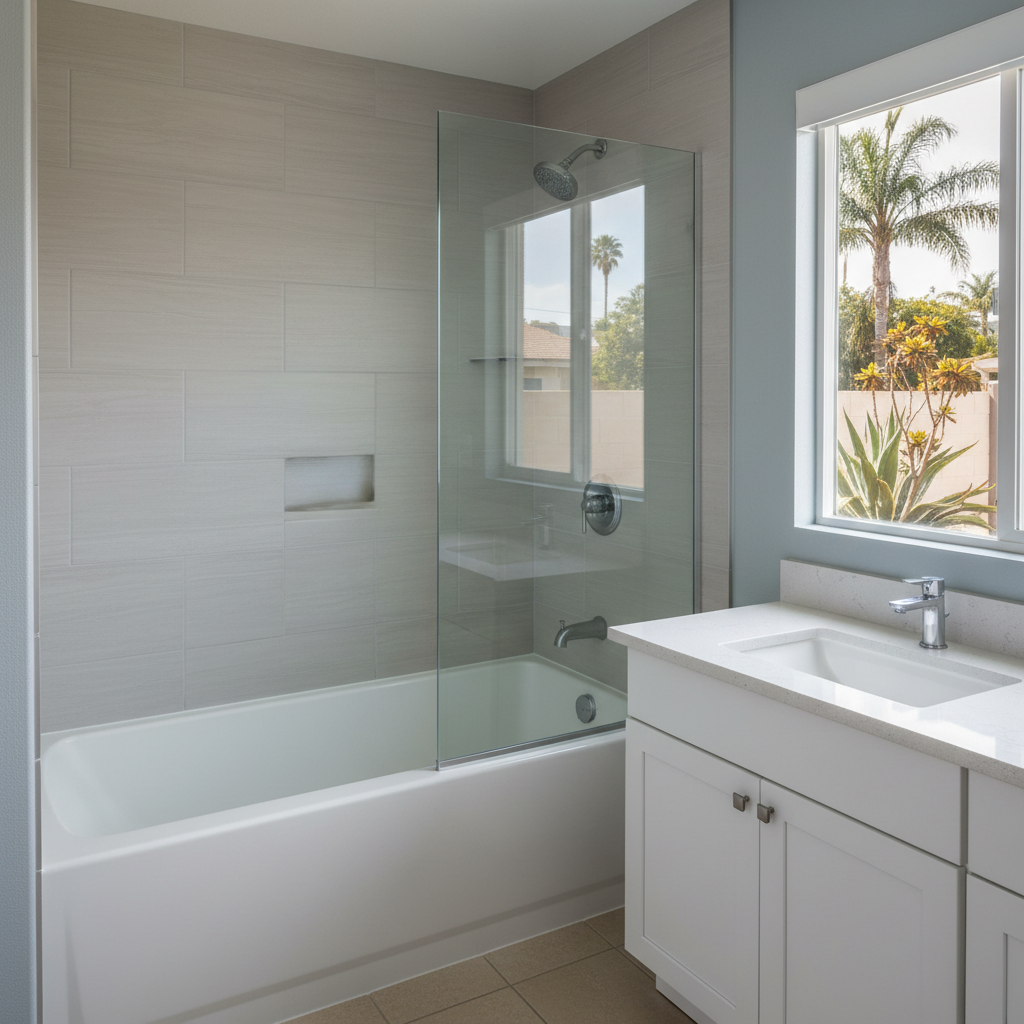 Completed bathtub replacement work at a residential property in Inglewood, CA
