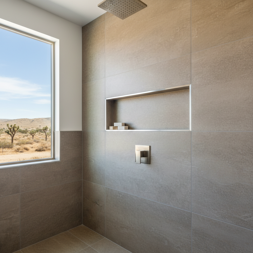 Completed bathroom modernization work at a residential property in Lancaster, CA