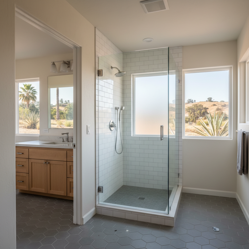 Completed bathroom expansion work at a residential property in Pasadena, CA