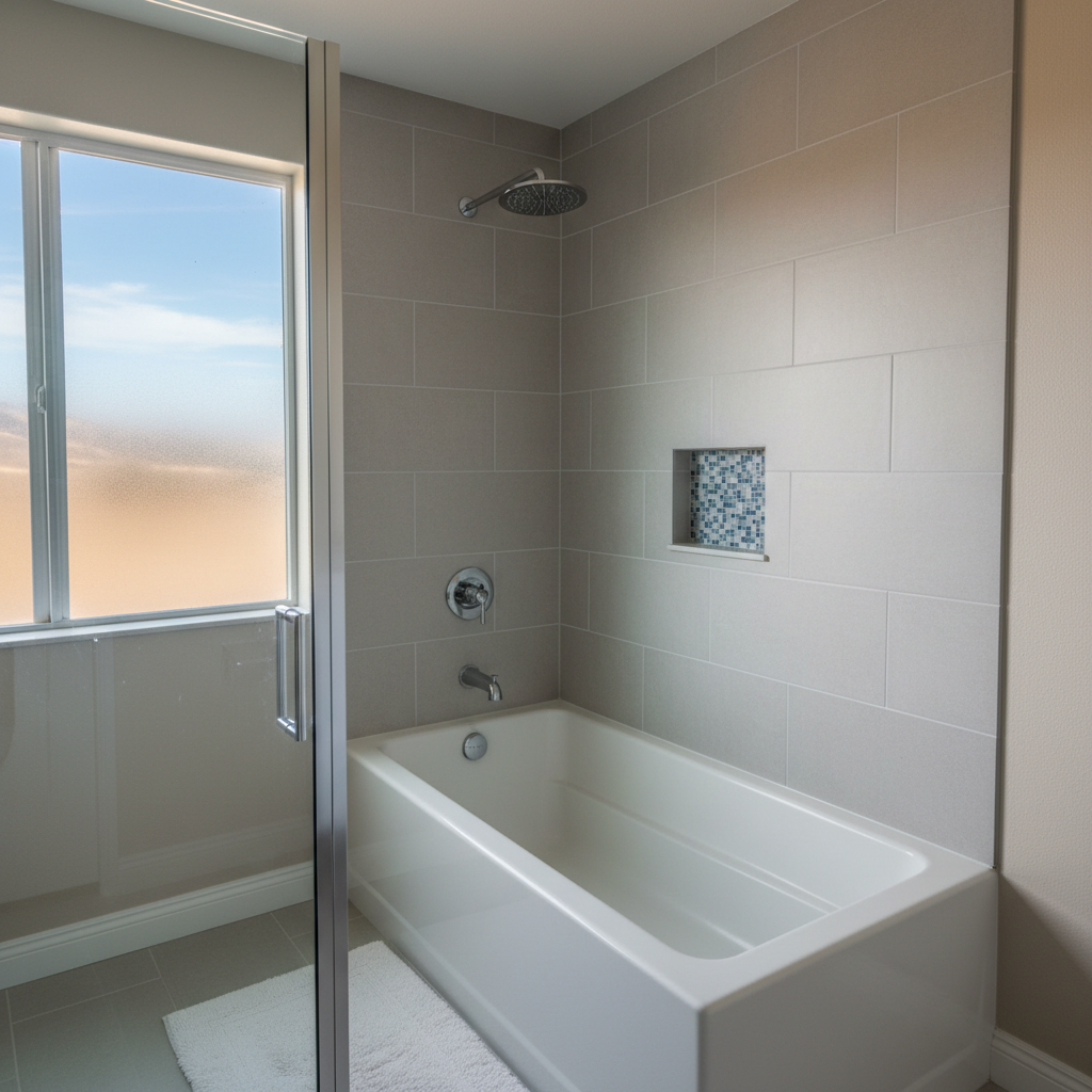 Completed bathtub replacement work at a residential property in Simi Valley, CA