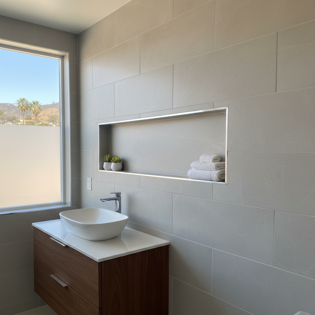 Completed bathroom expansion work at a residential property in West Hollywood, CA