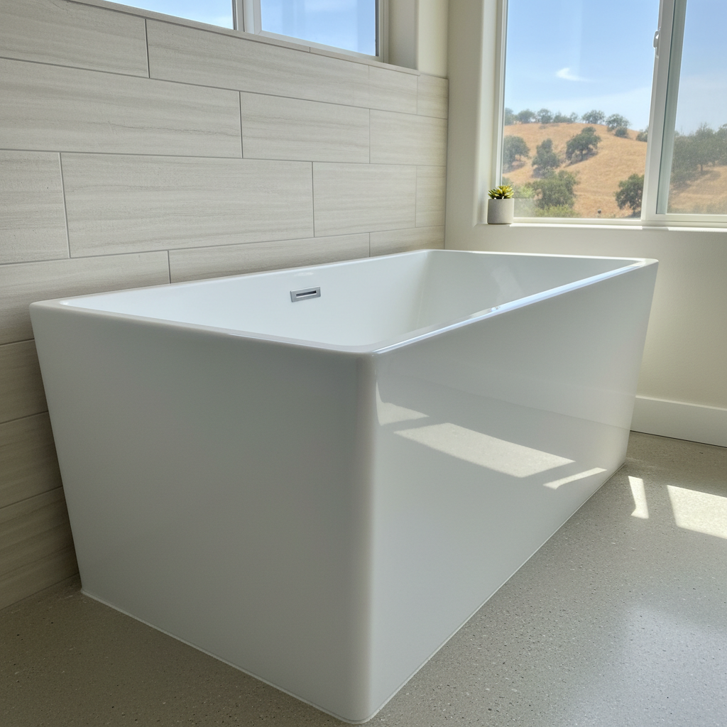 Completed bathtub replacement work at a residential property in Thousand Oaks, CA