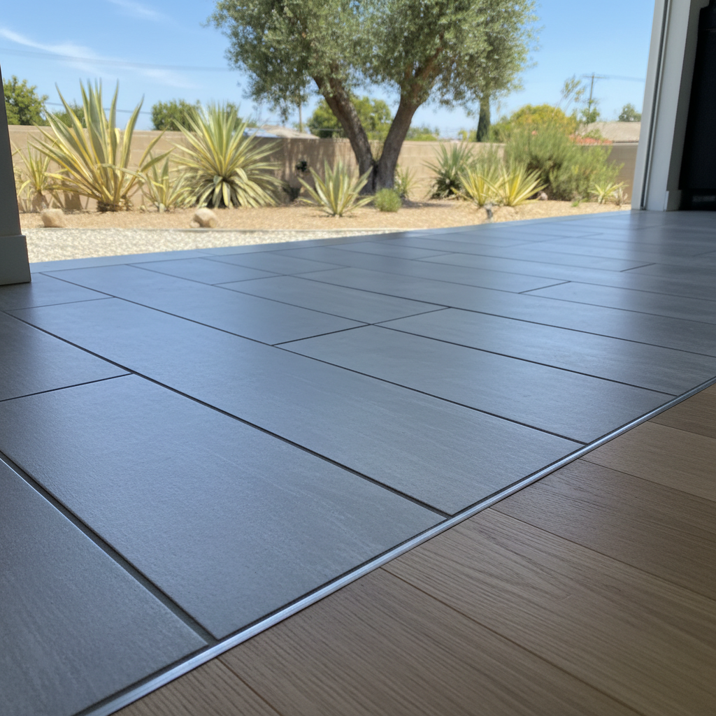 Completed tile and flooring installation work at a residential property in Whittier, CA