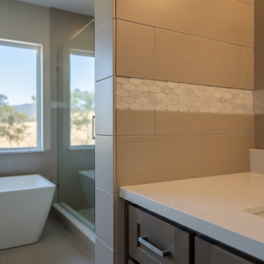 Completed bathroom expansion work at a residential property in Fair Oaks, CA