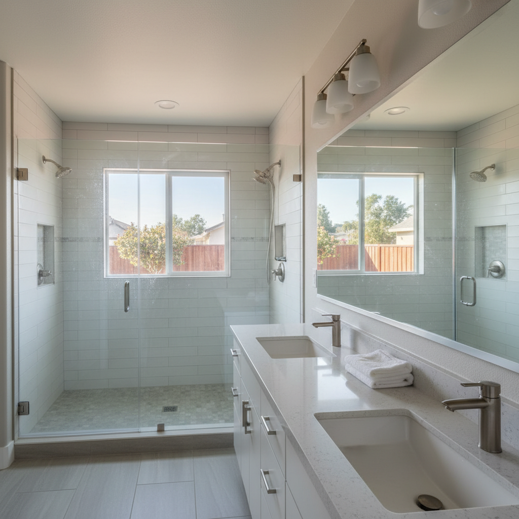 Completed plumbing work work at a residential property in Fair Oaks, CA