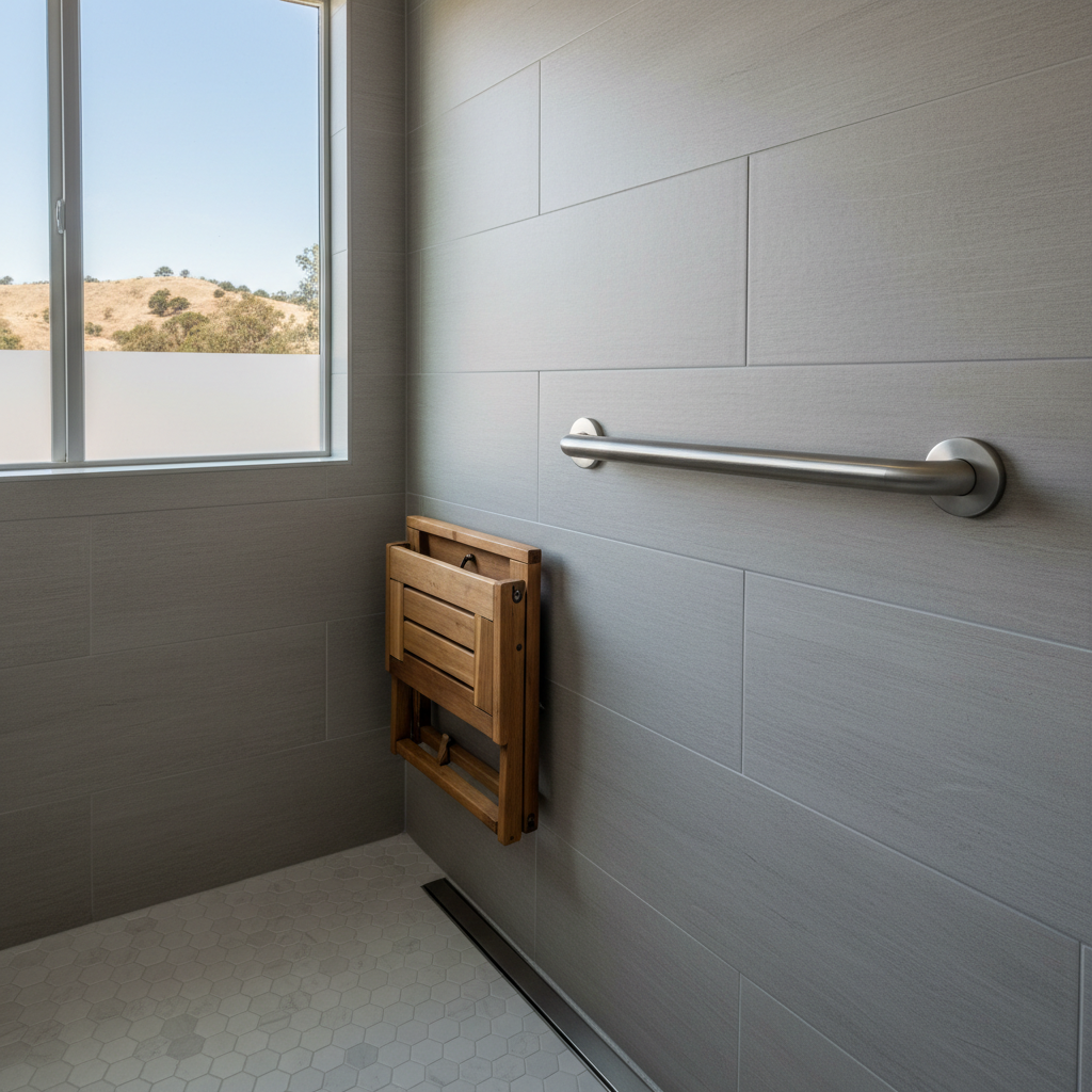 Completed handicap accessible bathrooms work at a residential property in Roseville, CA