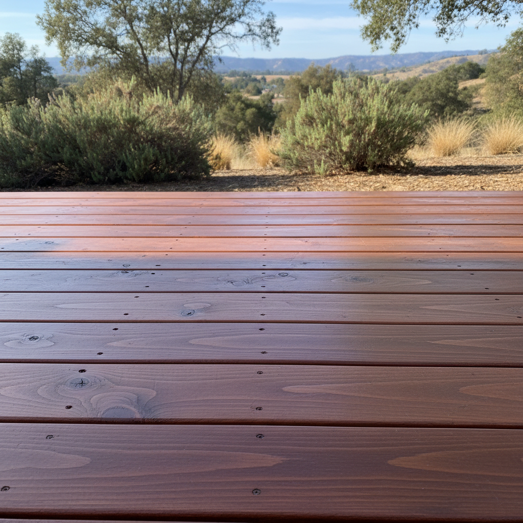 Completed deck painting & staining work at a residential property in Pittsburg, CA