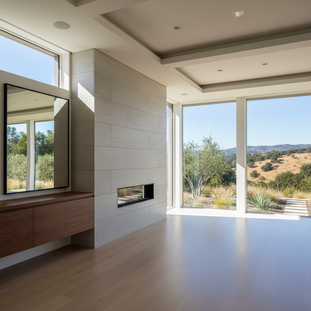 Completed interior finishing work at a residential property in Palo Alto, CA