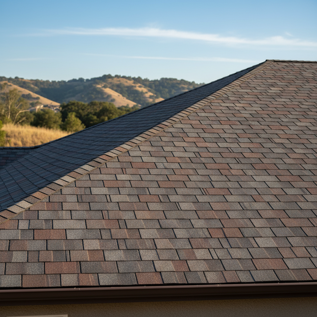 Completed new construction roofing work at a residential property in Folsom, CA