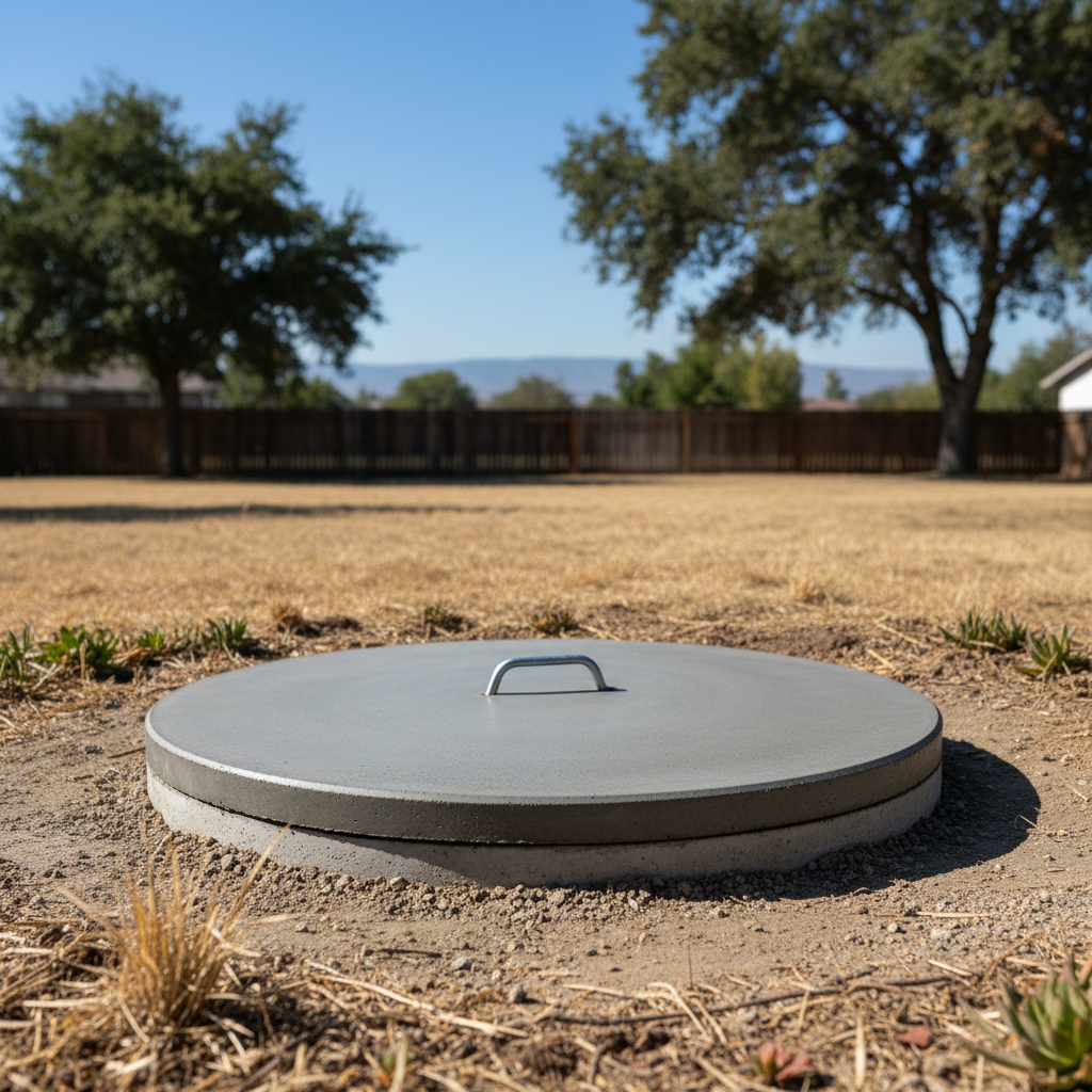 Completed emergency septic services work at a residential property in Fresno, CA
