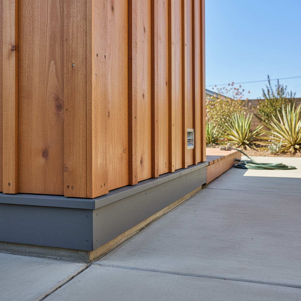Completed office sheds work at a residential property in La Mesa, CA