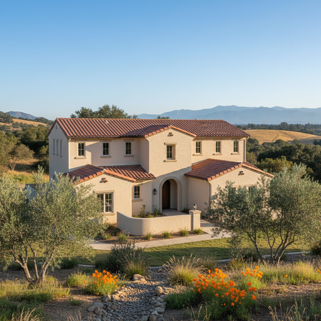 Completed stucco installation work at a residential property in Chico, CA