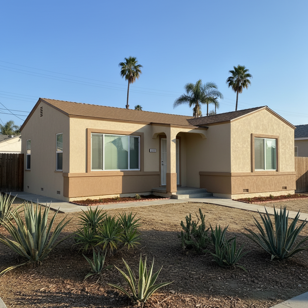 Completed eifs installation work at a residential property in Norwalk, CA