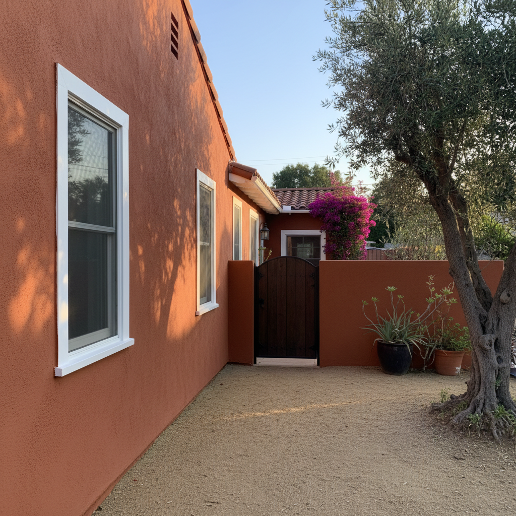 Completed stucco redashing work at a residential property in Burbank, CA