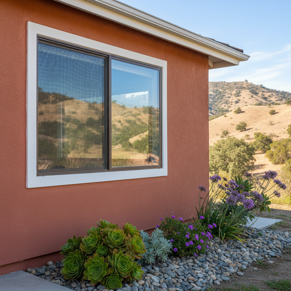 Completed stucco redashing work at a residential property in Burbank, CA
