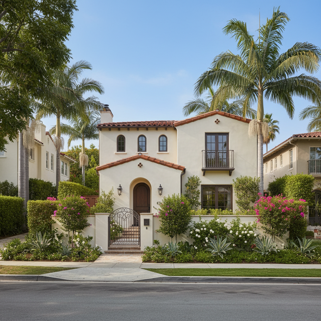 Completed stucco redashing work at a residential property in Beverly Hills, CA