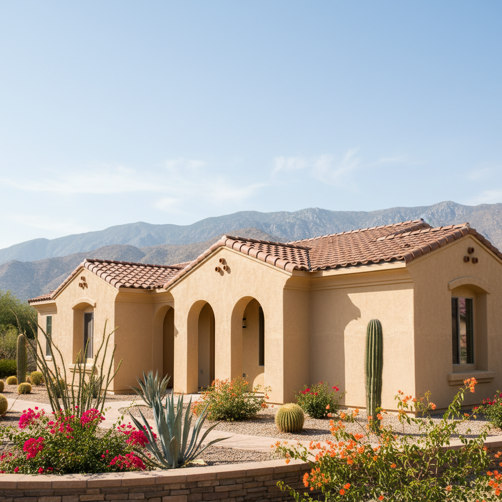 Completed eifs installation work at a residential property in San Bernardino, CA