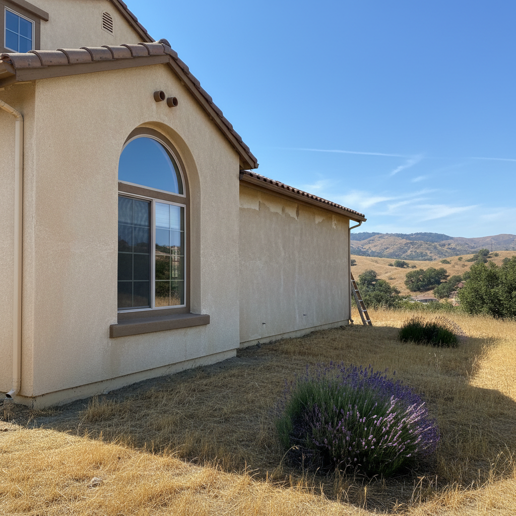 Completed stucco inspection work at a residential property in Santa Clarita, CA