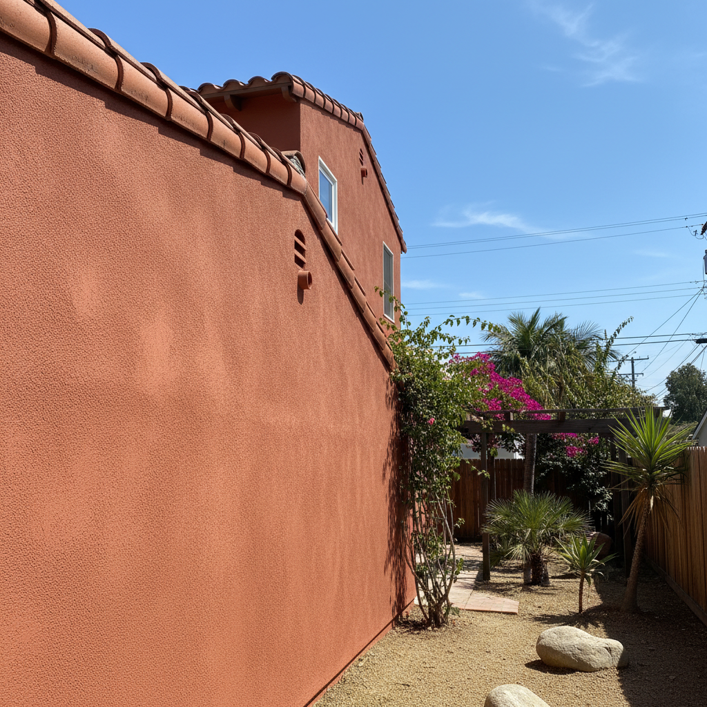 Completed stucco redashing work at a residential property in Los Angeles, CA