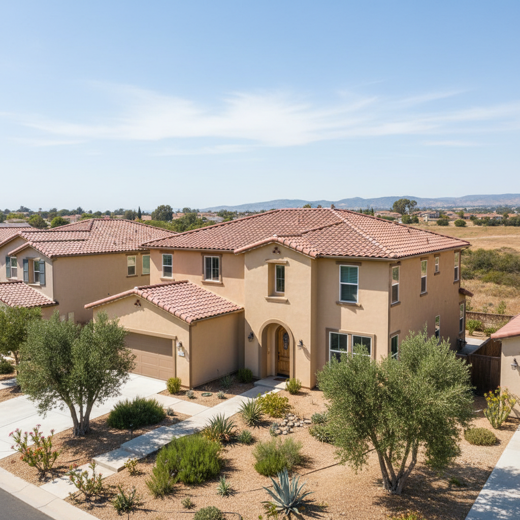 Completed stucco replacement work at a residential property in Temecula, CA