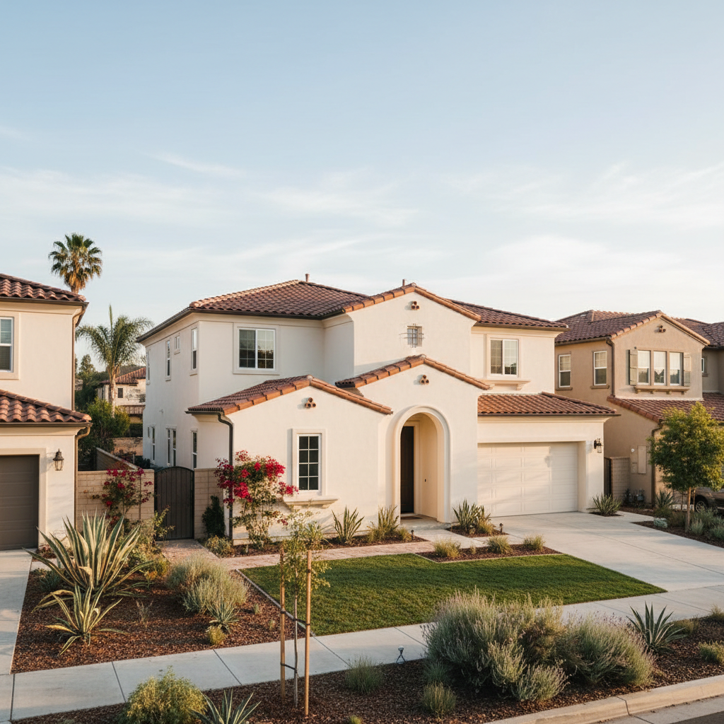 Completed eifs installation work at a residential property in Los Angeles, CA