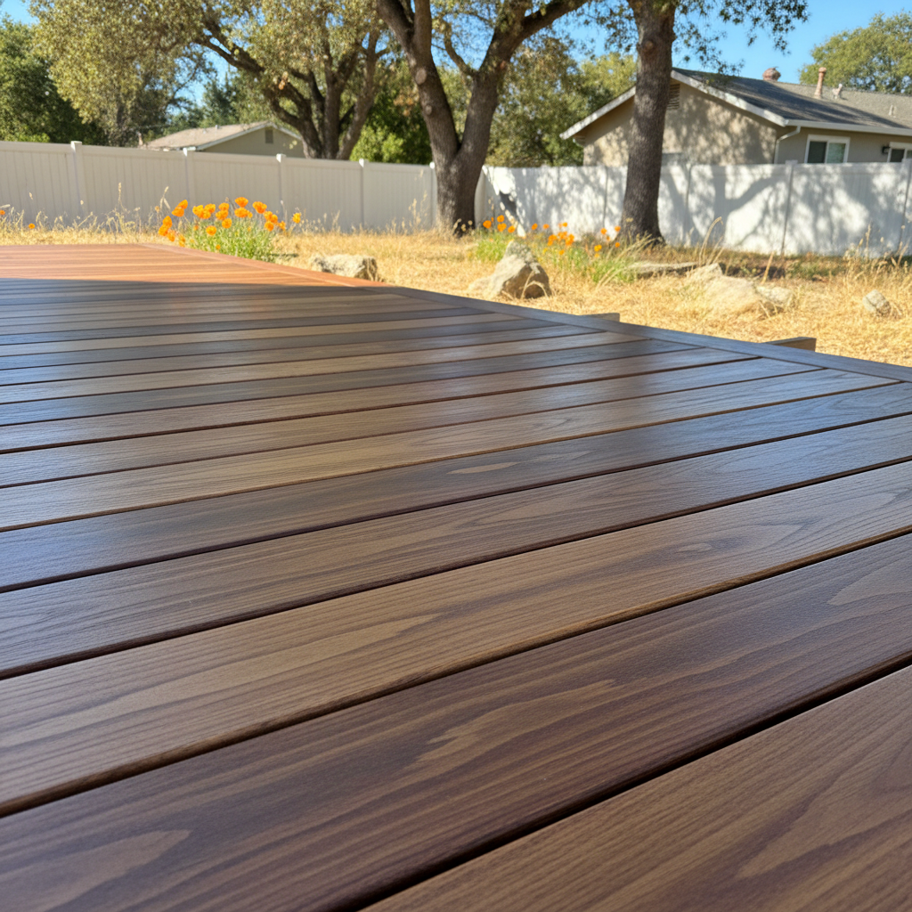 Completed deck painting & staining work at a residential property in Pittsburg, CA