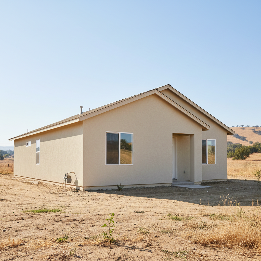 Completed commercial stucco work at a residential property in Madera, CA