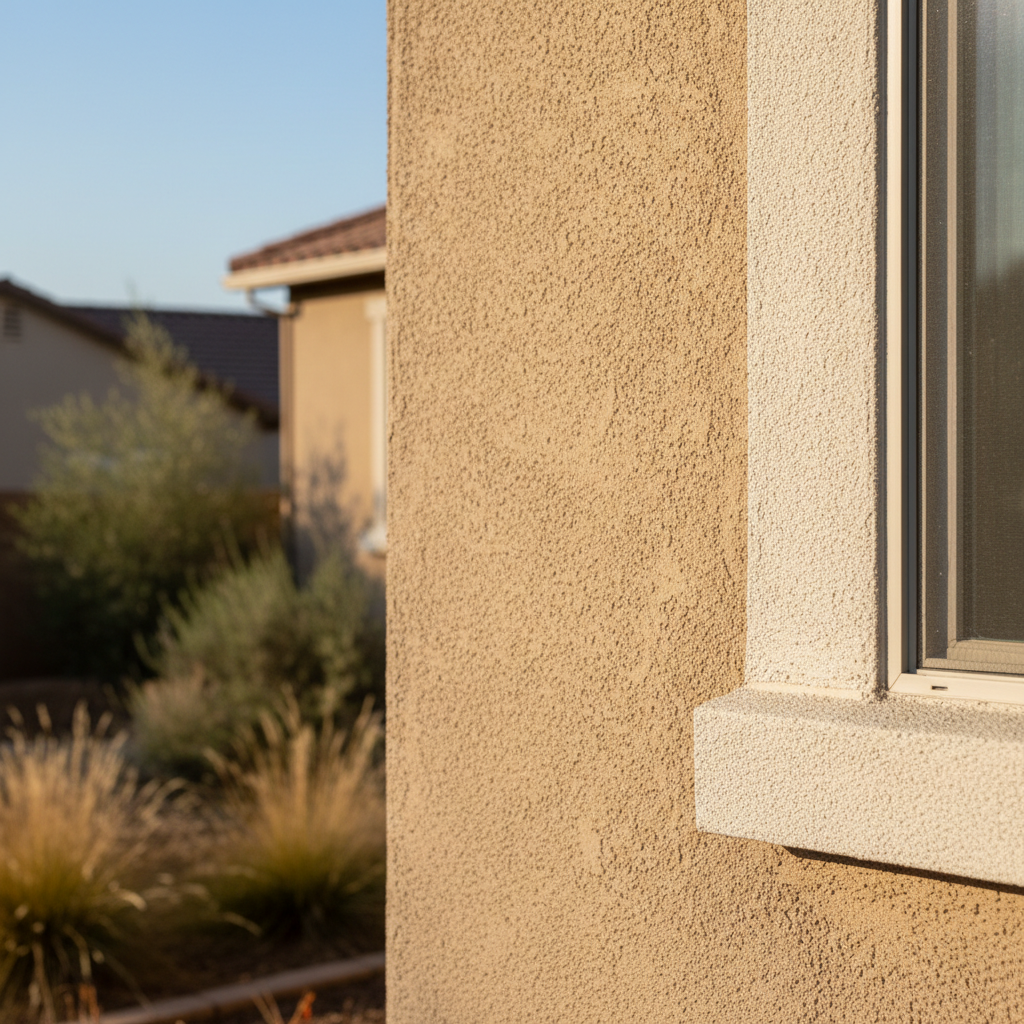 Completed eifs installation work at a residential property in Clovis, CA