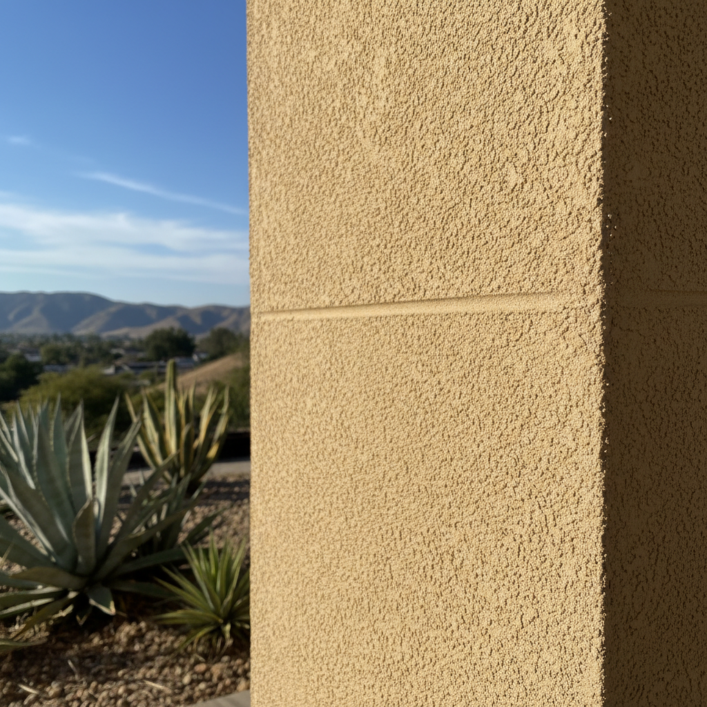 Completed stucco replacement work at a residential property in Chula Vista, CA