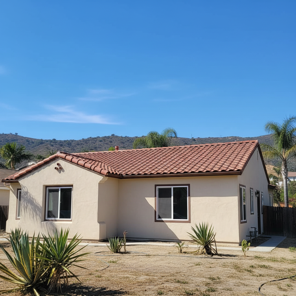 Completed stucco redashing work at a residential property in National City, CA