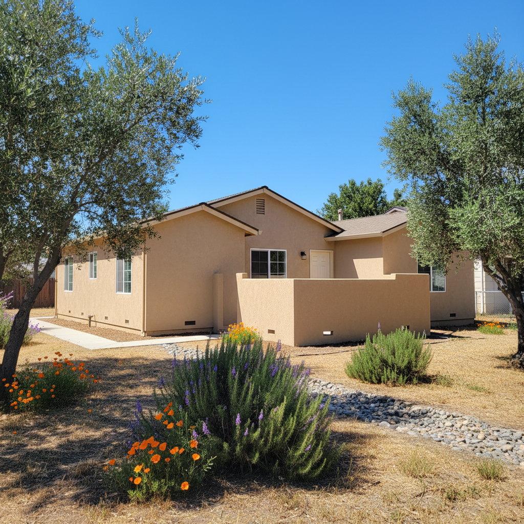 Completed commercial stucco work at a residential property in Lodi, CA