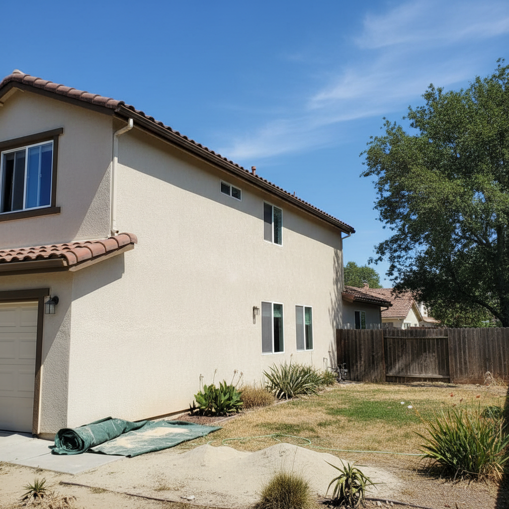 Completed stucco inspection work at a residential property in Tracy, CA