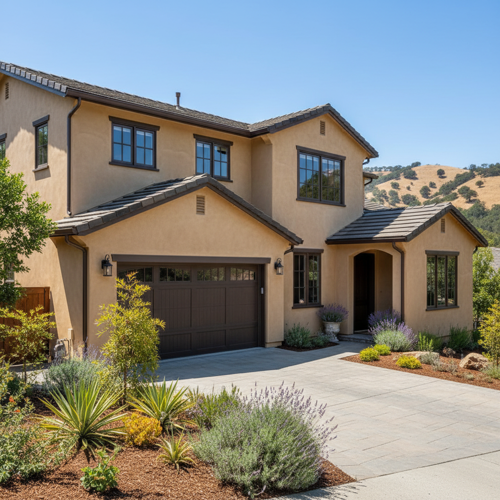 Completed stucco redashing work at a residential property in Los Gatos, CA