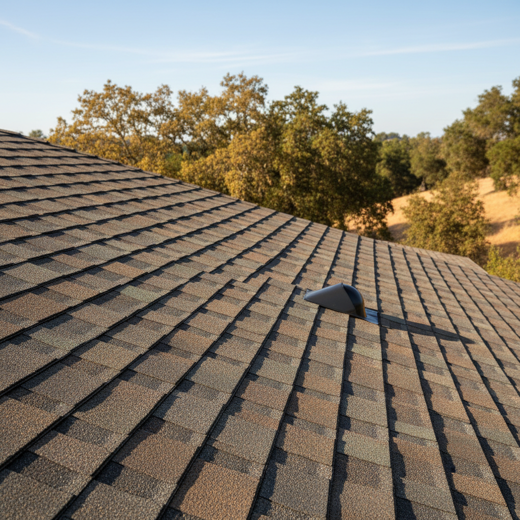 Completed roof inspection work at a residential property in Folsom, CA