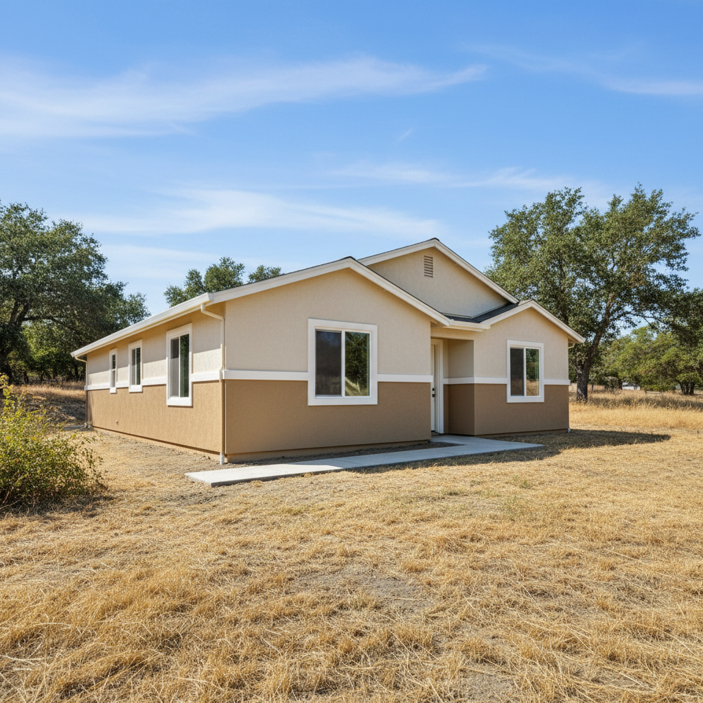 Completed commercial stucco work at a residential property in Hollister, CA