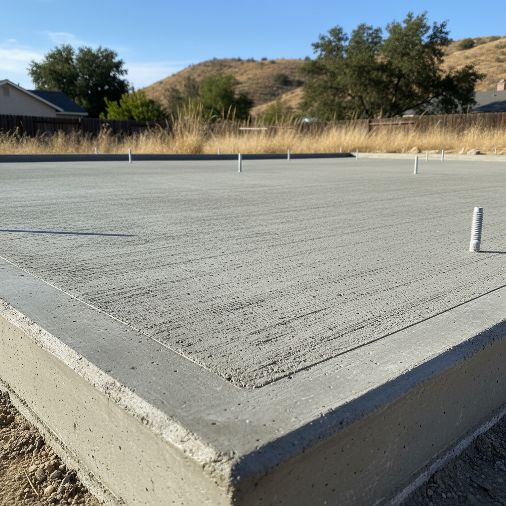 Completed shed foundation work work at a residential property in La Mesa, CA