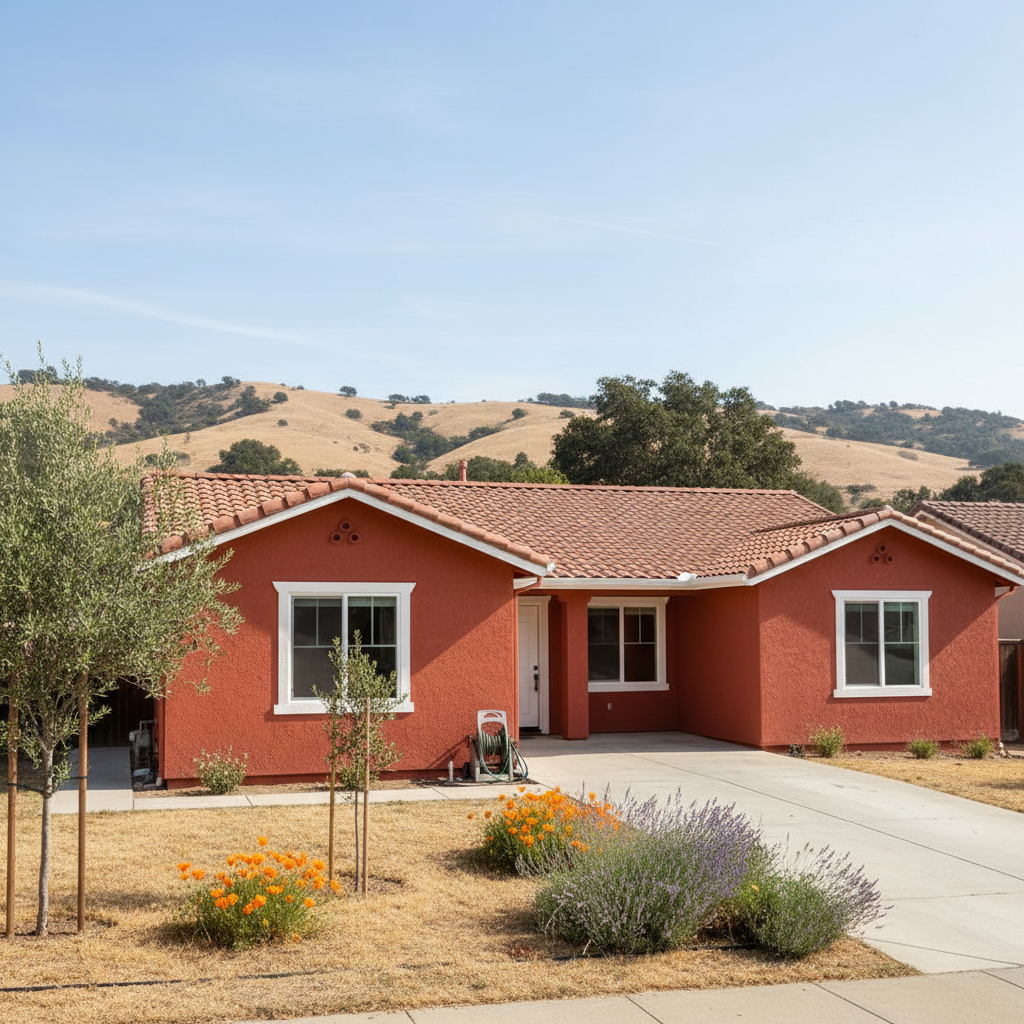 Completed stucco redashing work at a residential property in Fremont, CA