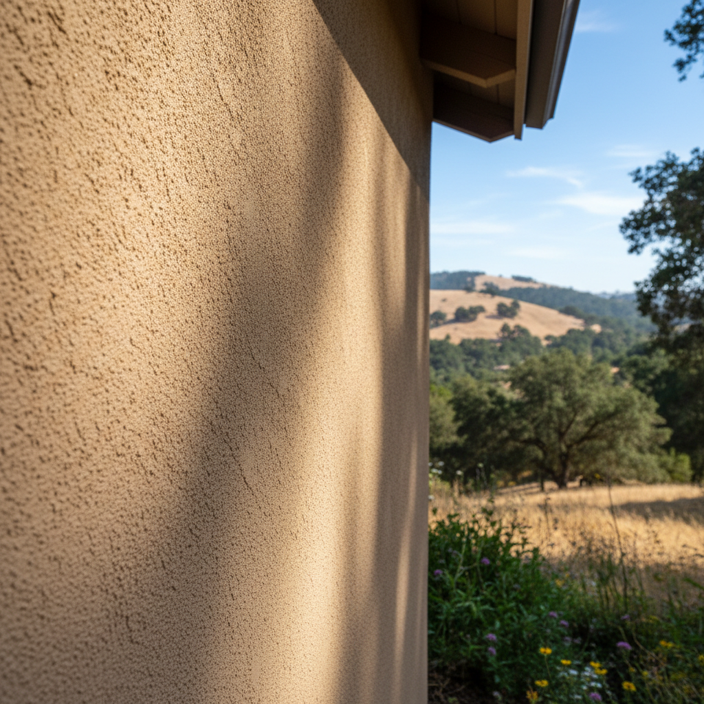 Completed commercial stucco work at a residential property in Portola Valley, CA