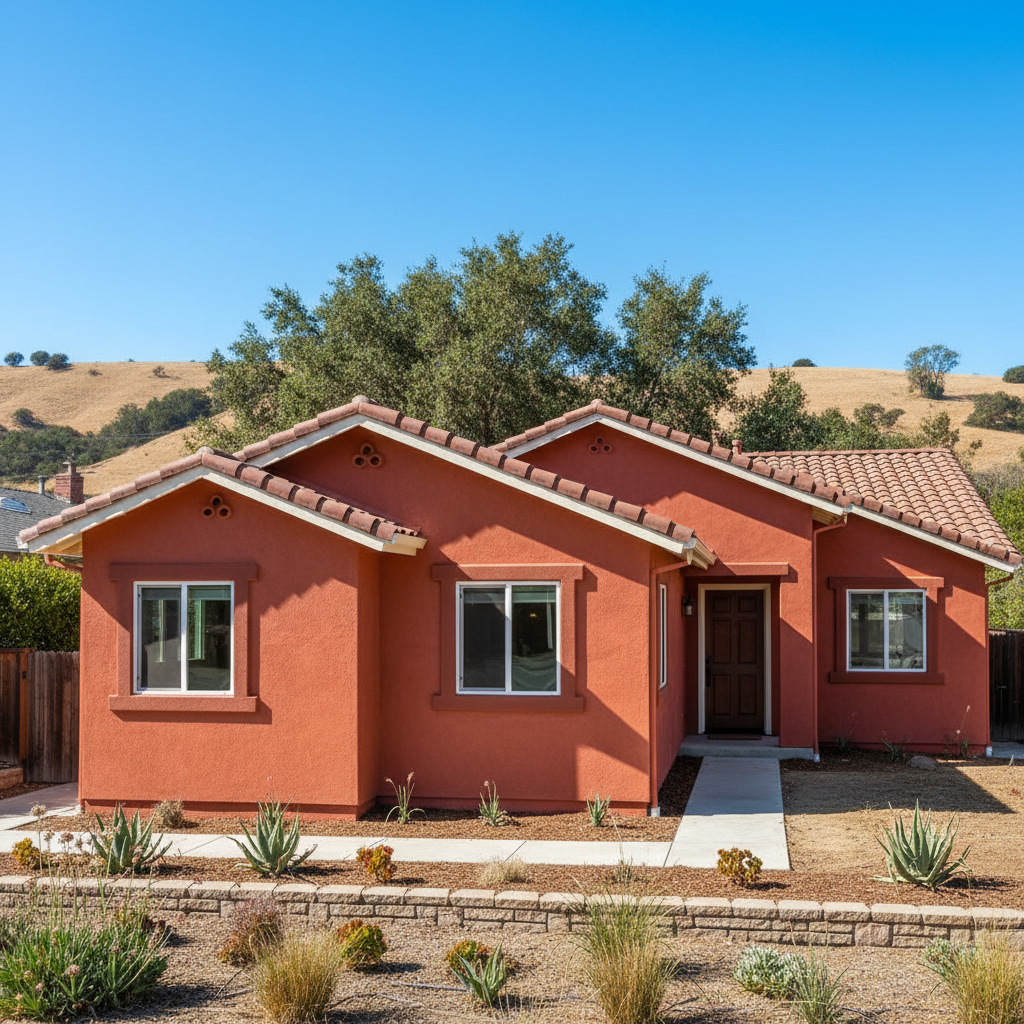 Completed stucco redashing work at a residential property in Hayward, CA