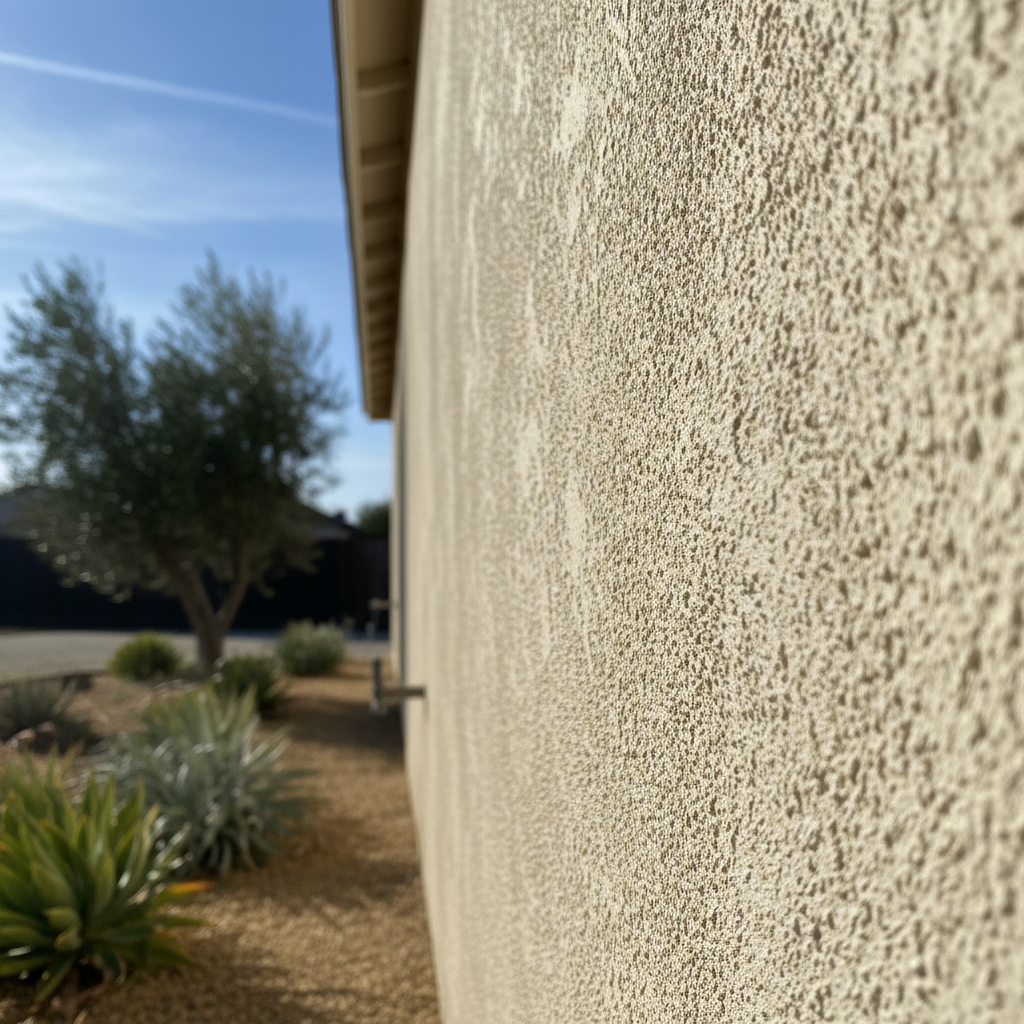 Completed stucco painting work at a residential property in Norwalk, CA