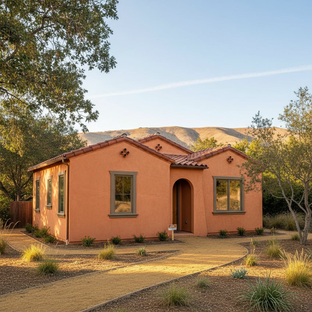 Completed commercial stucco work at a residential property in Redwood City, CA