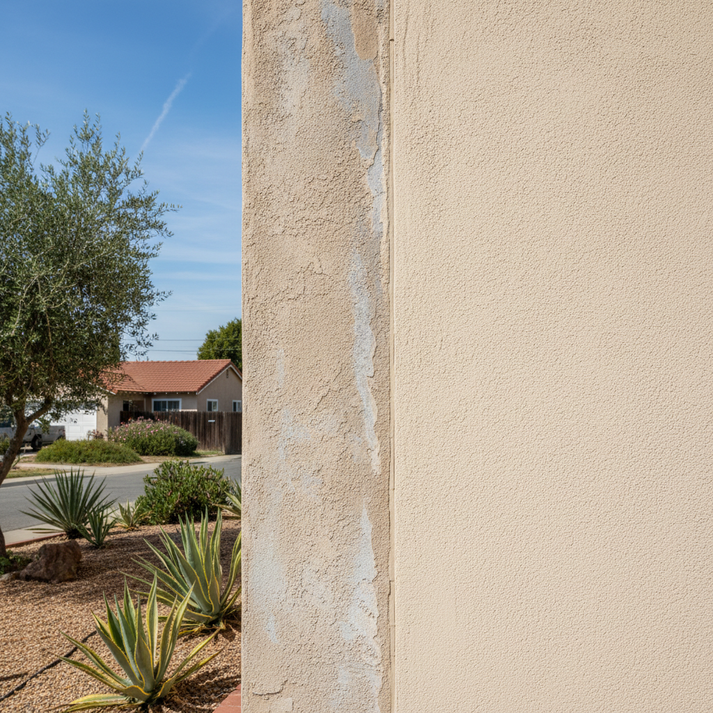 Completed stucco redashing work at a residential property in Burbank, CA
