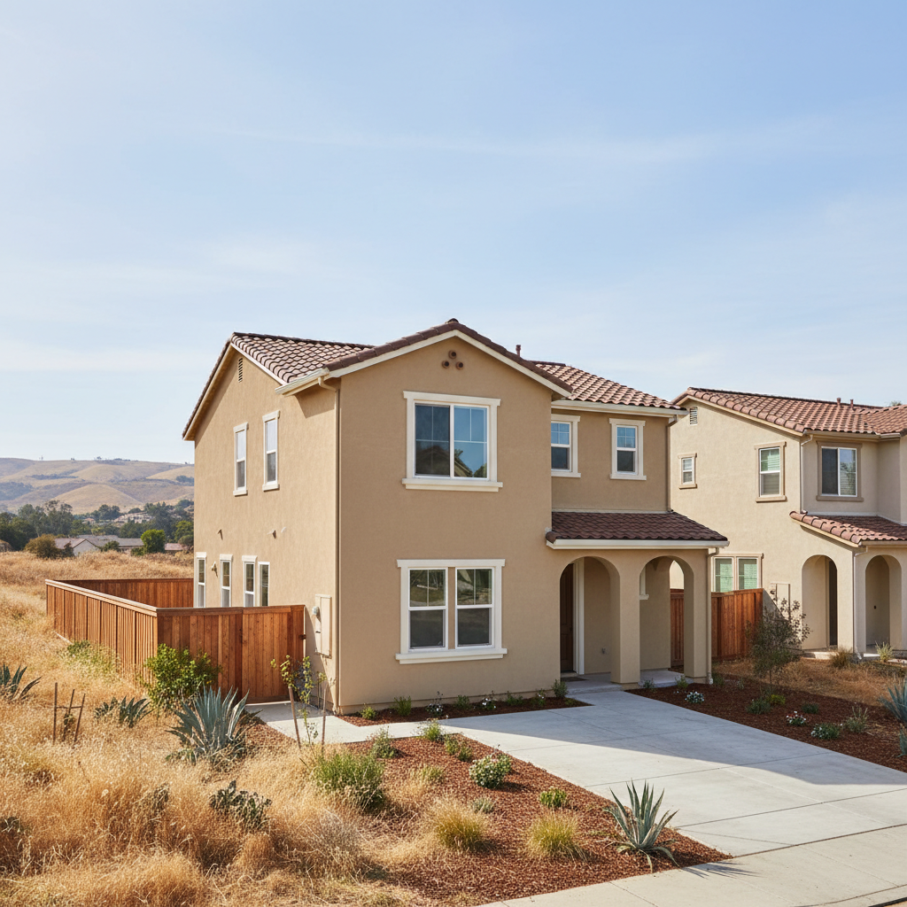Completed residential stucco work at a residential property in Richmond, CA