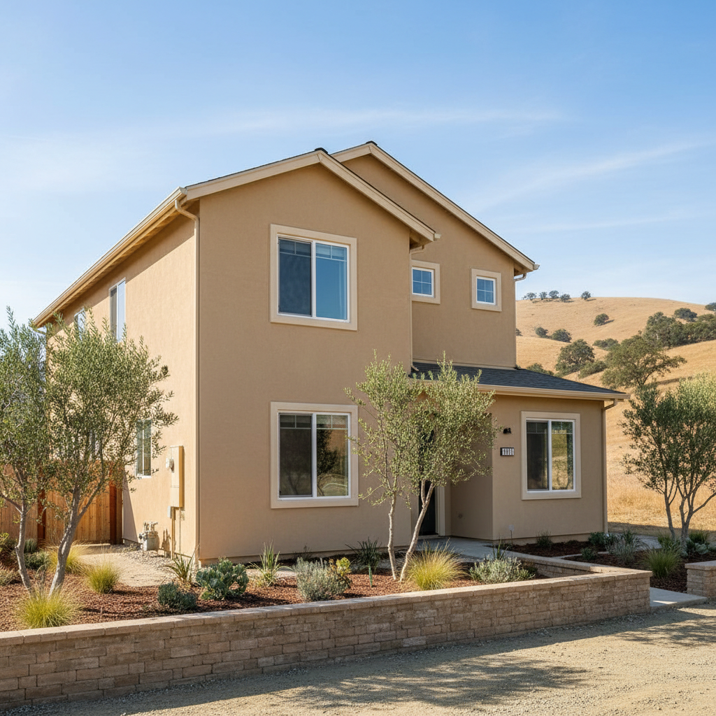 Completed commercial stucco work at a residential property in Salinas, CA