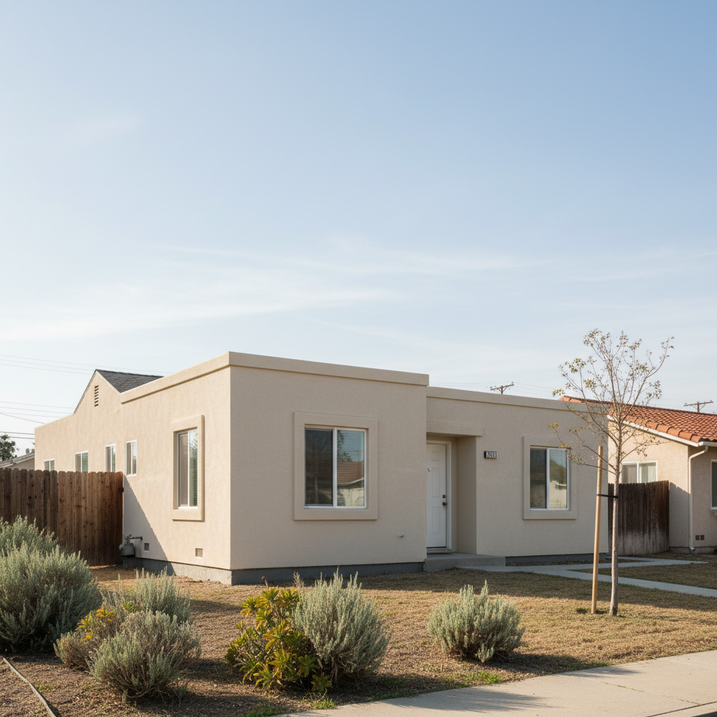 Completed eifs installation work at a residential property in Norwalk, CA