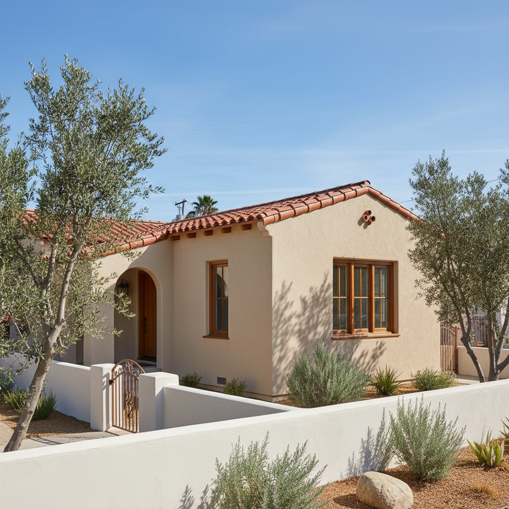 Completed stucco installation work at a residential property in North Hollywood, CA