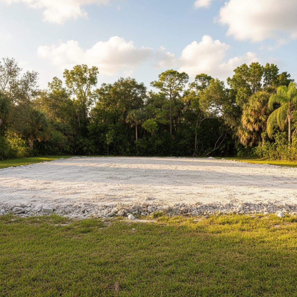 Completed structural demolition work at a residential property in Temple Terrace, FL
